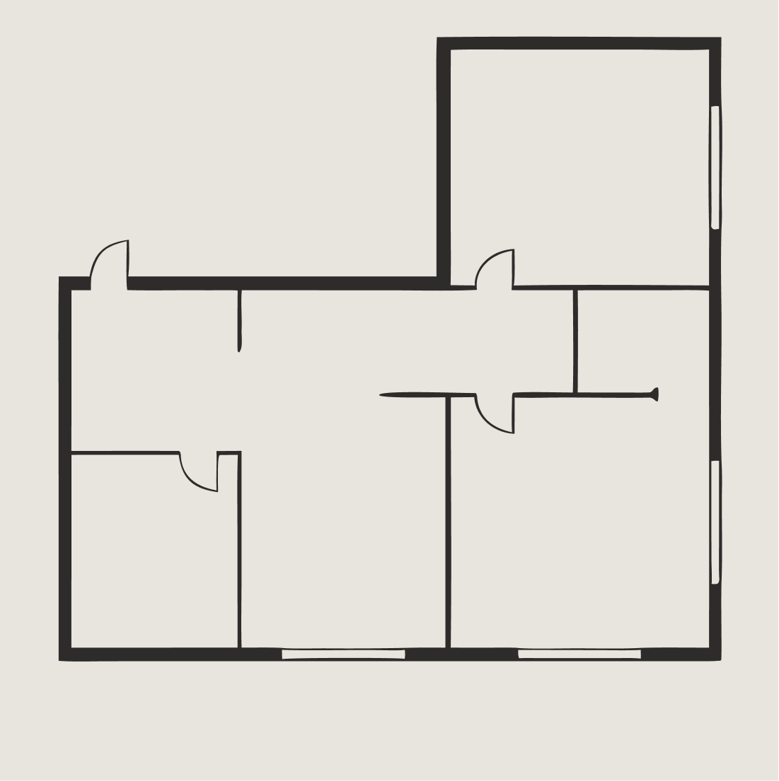 2-Bedroom floor plan at Dream Garden Estate